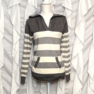 POOF striped hoodie